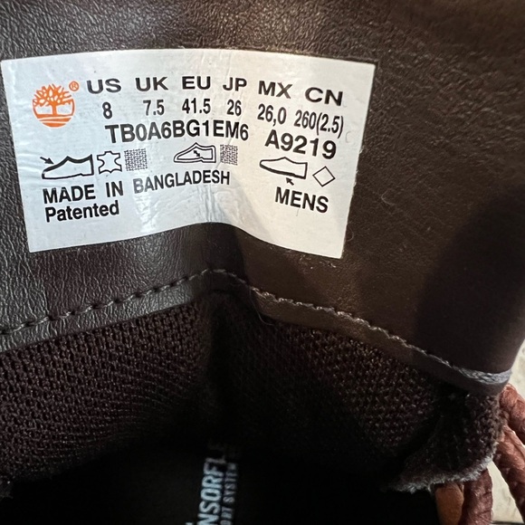Men's  Timberland Killington Sneaker Boot Mid Lace Full Grain Rust Size 8M - Picture 7 of 7